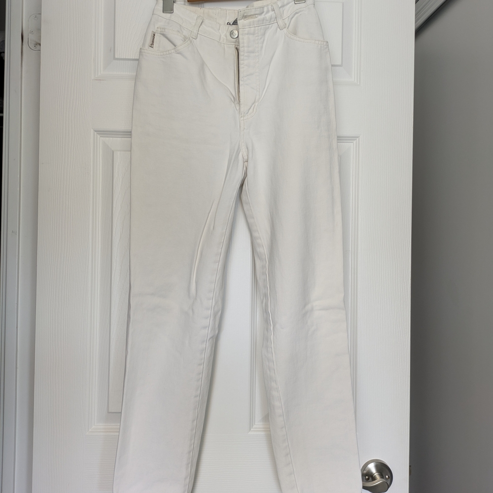 VINTAGE 90s inspired Bongo White Denim High Waisted Mom Jeans Size 1-2